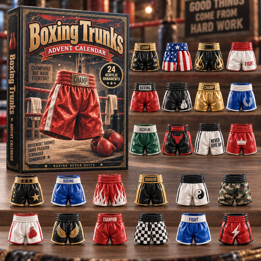 Boxing Trunks 24-Day Acrylic Ornament Advent Calendar