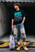 Built to Last Forever Mustang Neon Graphic Tee