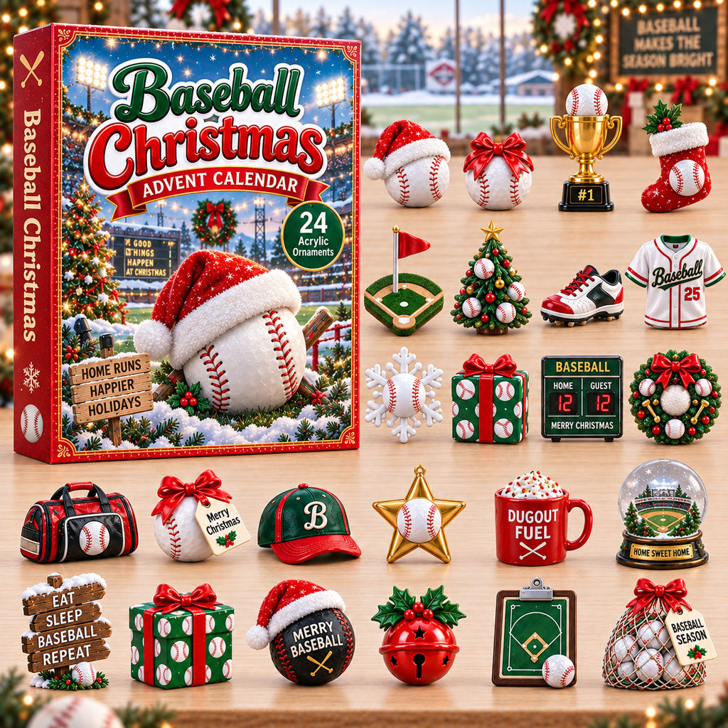 Baseball Christmas Advent Calendar 2026