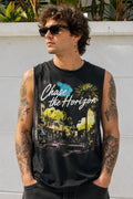 Chase the Horizon Vintage Graphic Muscle Tee