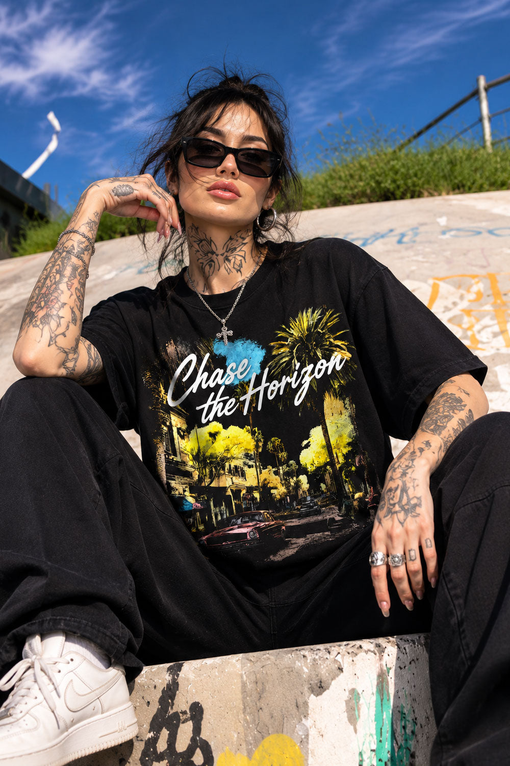 Chase the Horizon Vintage Streetwear Tee