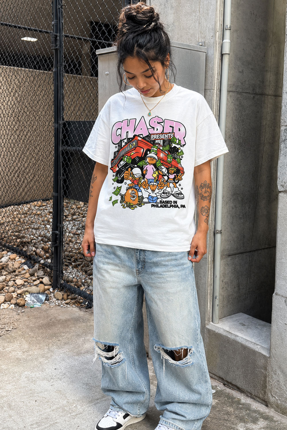 Chaser Presents Philadelphia Graphic White Tee