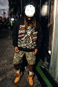 Chasin' Bags Grind Shine Black Crop Hoodie