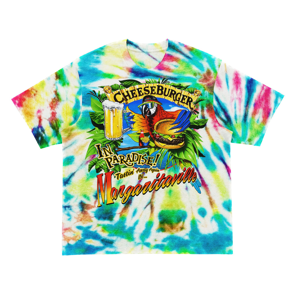 Cheeseburger In Paradise Tie Dye T-Shirt