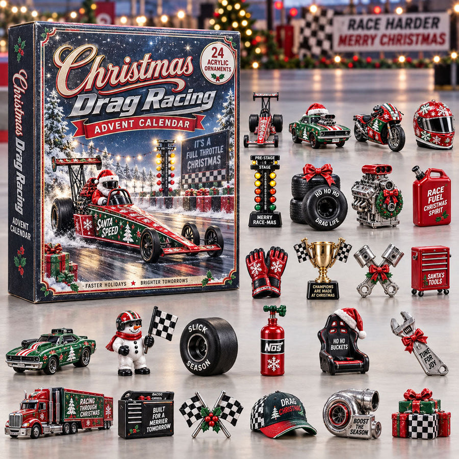 Christmas Drag Racing 24-Day Acrylic Ornament Advent Calendar 2026