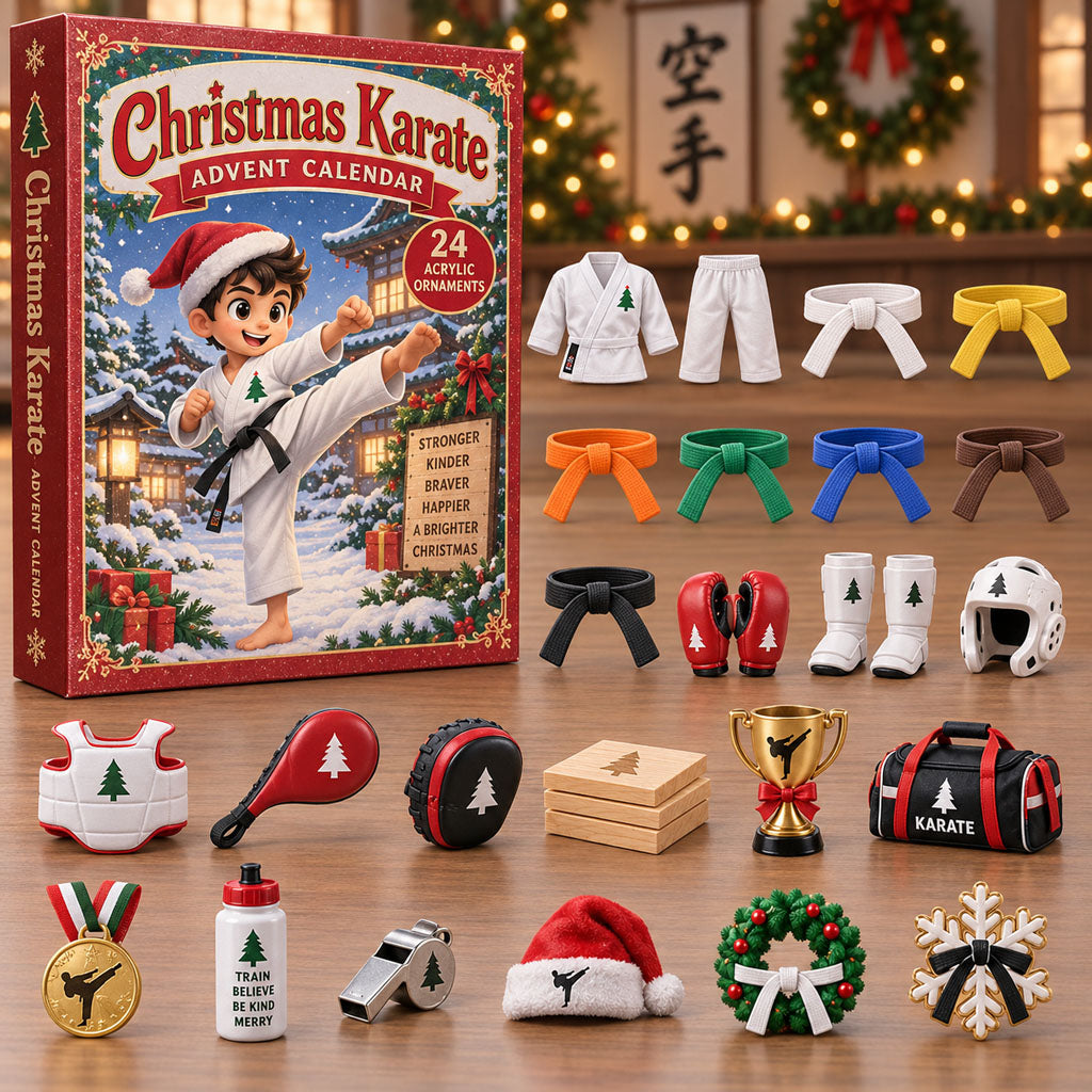 Christmas Karate 24-Day Acrylic Ornament Advent Calendar 2026