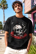 Cosmic Skull Bong Space Graphic T-Shirt