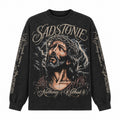 Crown of Thorns Jesus Graphic Long Sleeve Shirt