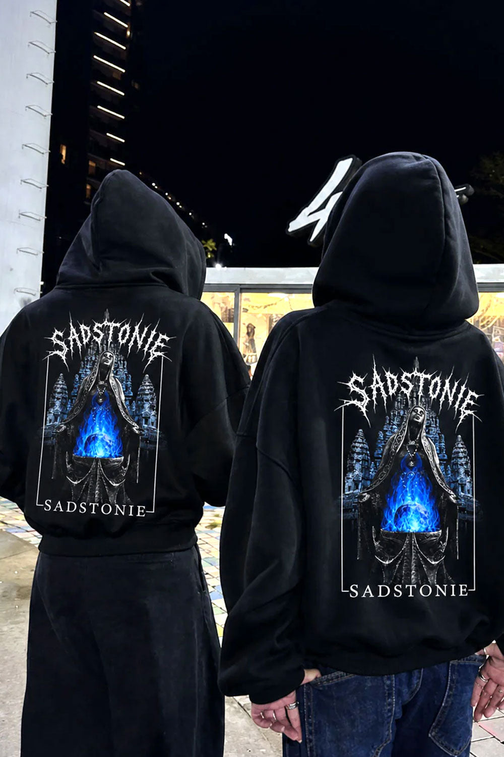 Dark Gothic Temple Oversized Hoodie