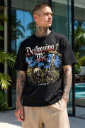 Destroying Me Skull & Sword Graphic Oversized Tee