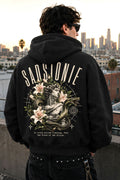 Divine Serpent Statue Graphic Oversized Hoodie