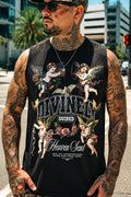 Divinely Guided Angel Graphic Muscle Tank