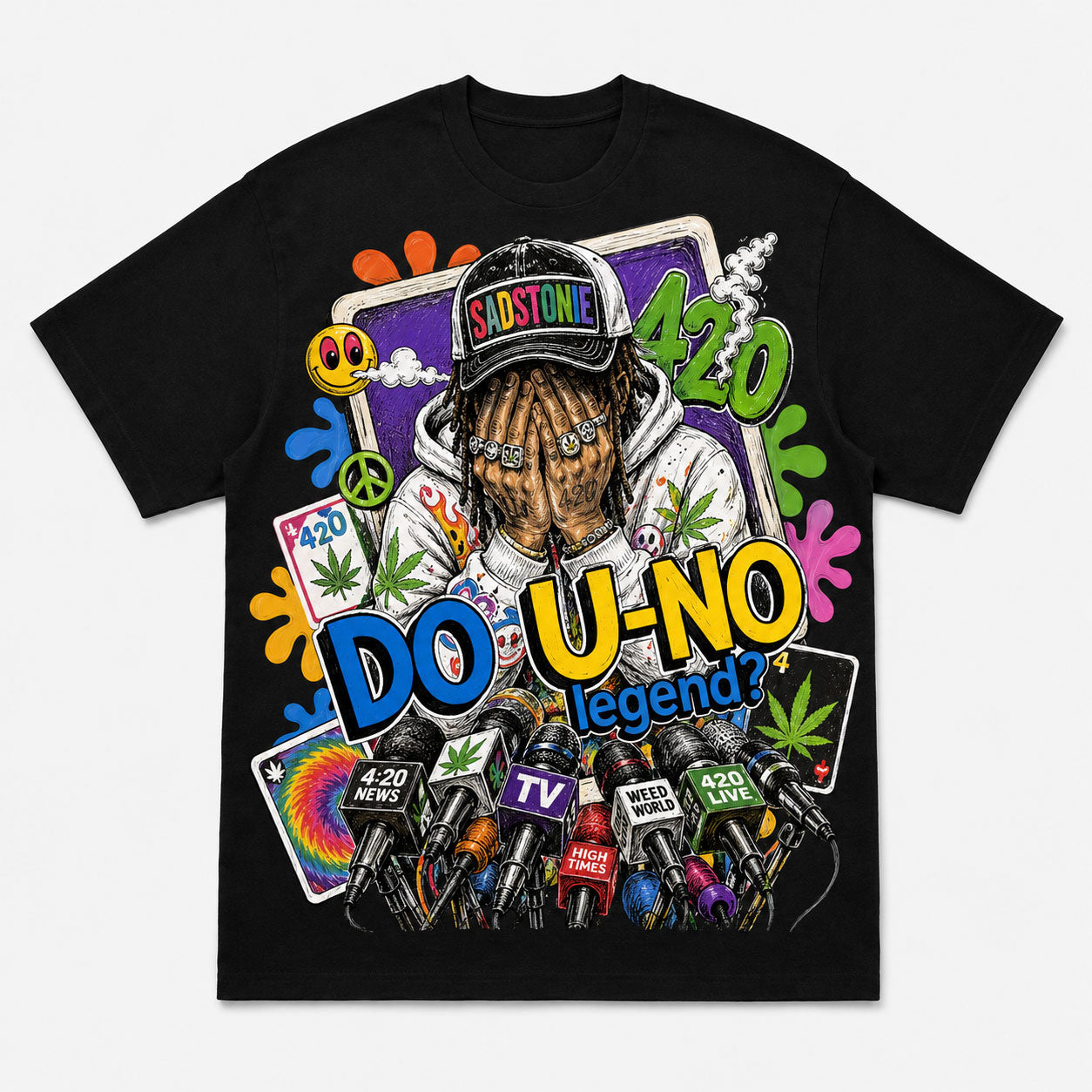 Do U-NO Legend 420 Streetwear Graphic T-Shirt