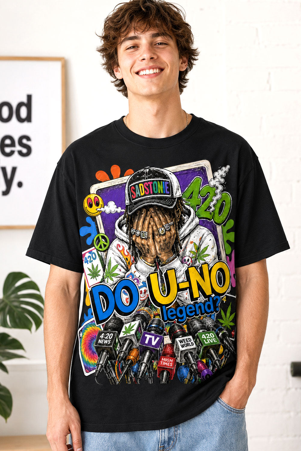 Do U-NO Legend 420 Streetwear Graphic T-Shirt