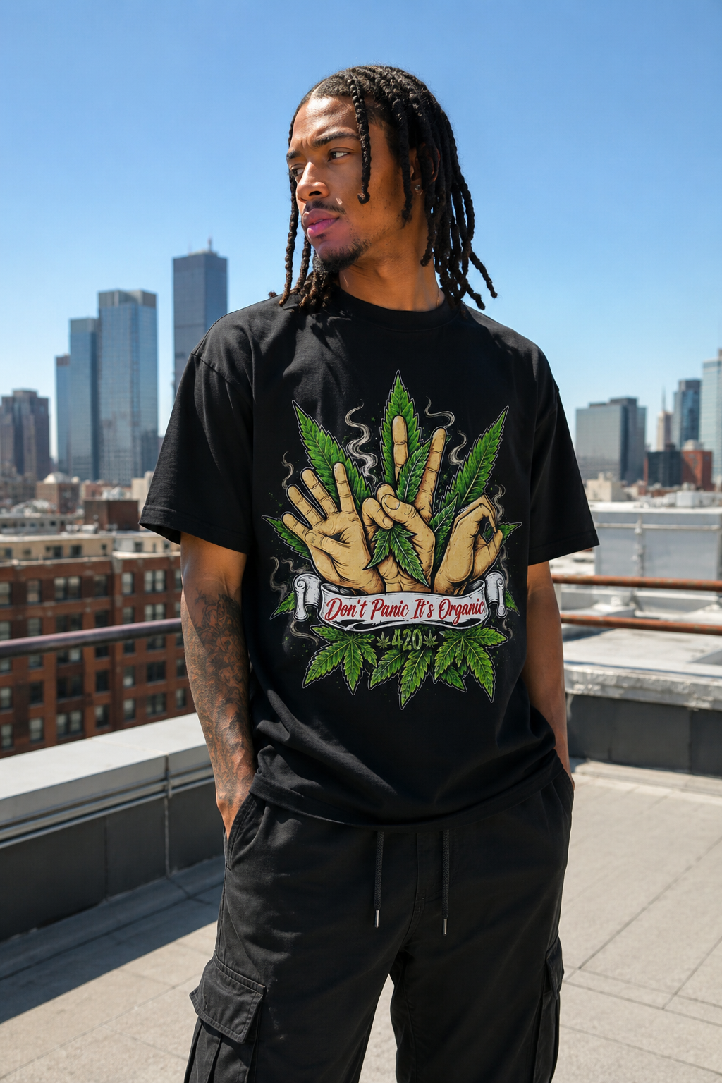 Don't Panic It's Organic 420 T-Shirt