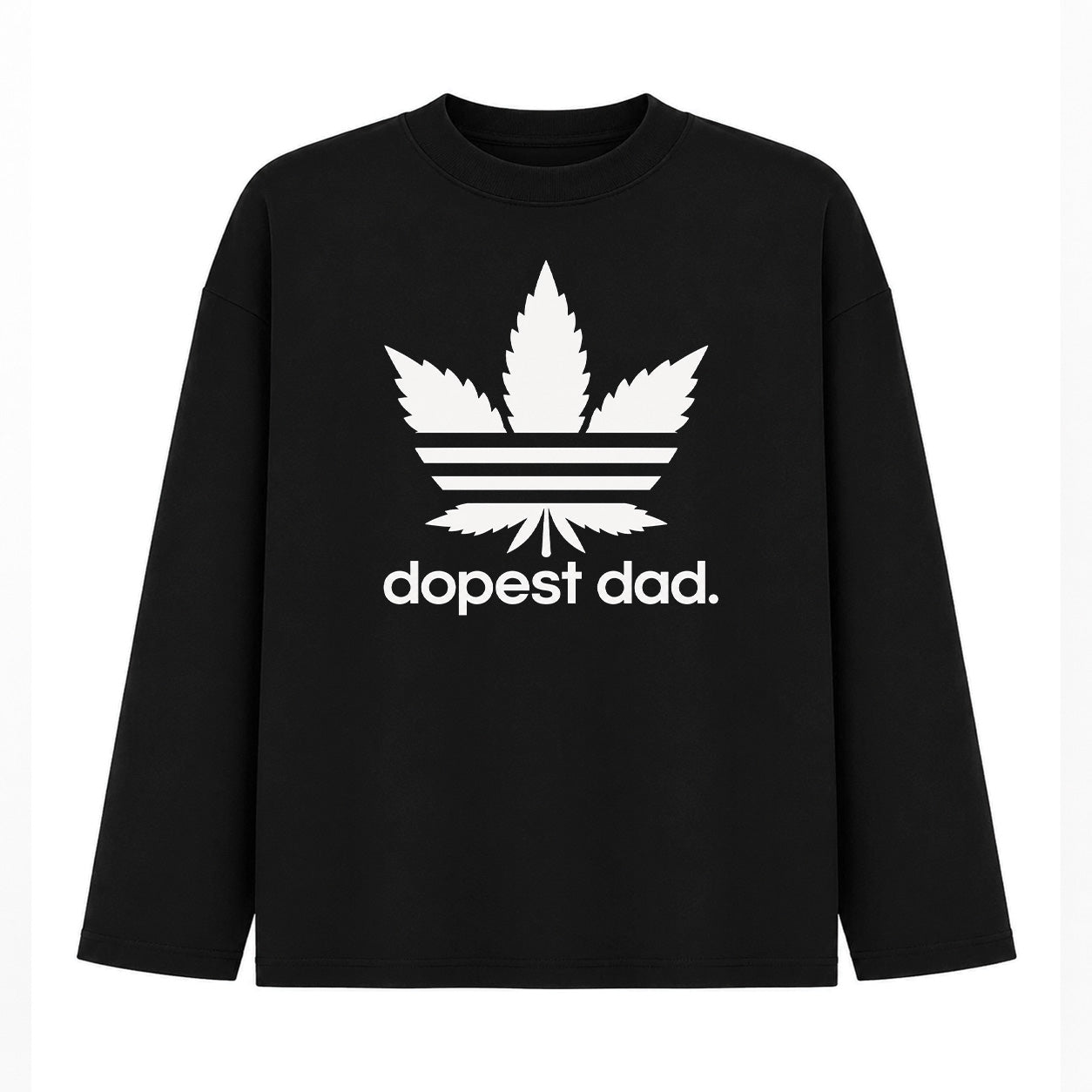 Dopest Dad Graphic Long Sleeve Shirt