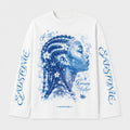 Dream Higher Blue Portrait Long Sleeve Shirt