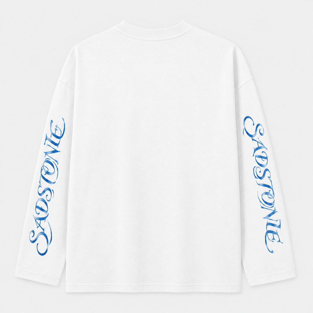 Dream Higher Blue Portrait Long Sleeve Shirt