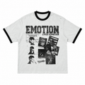 Emotion Lives Forever Graphic Ringer T-Shirt