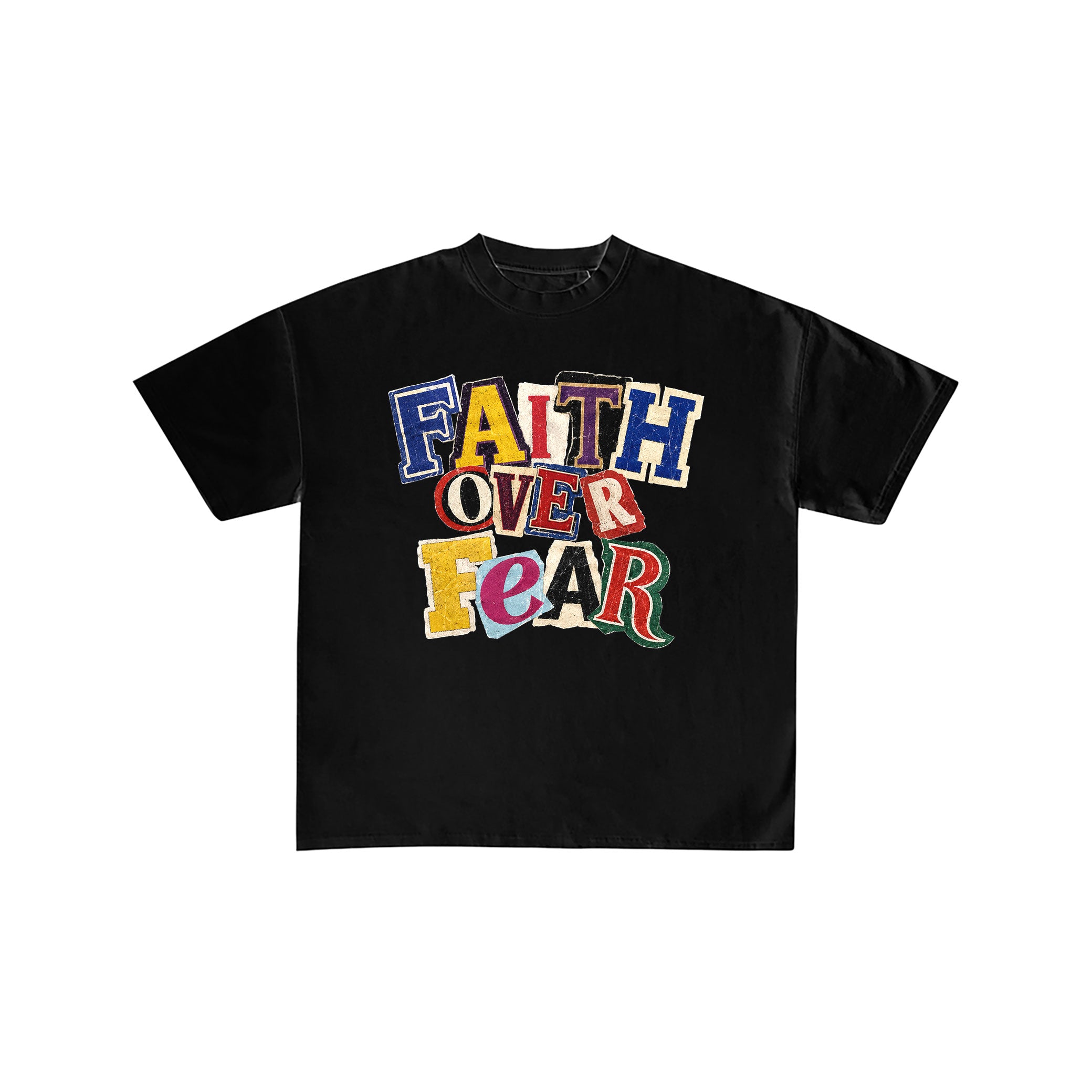 Faith Over Fear Graphic Streetwear T-Shirt