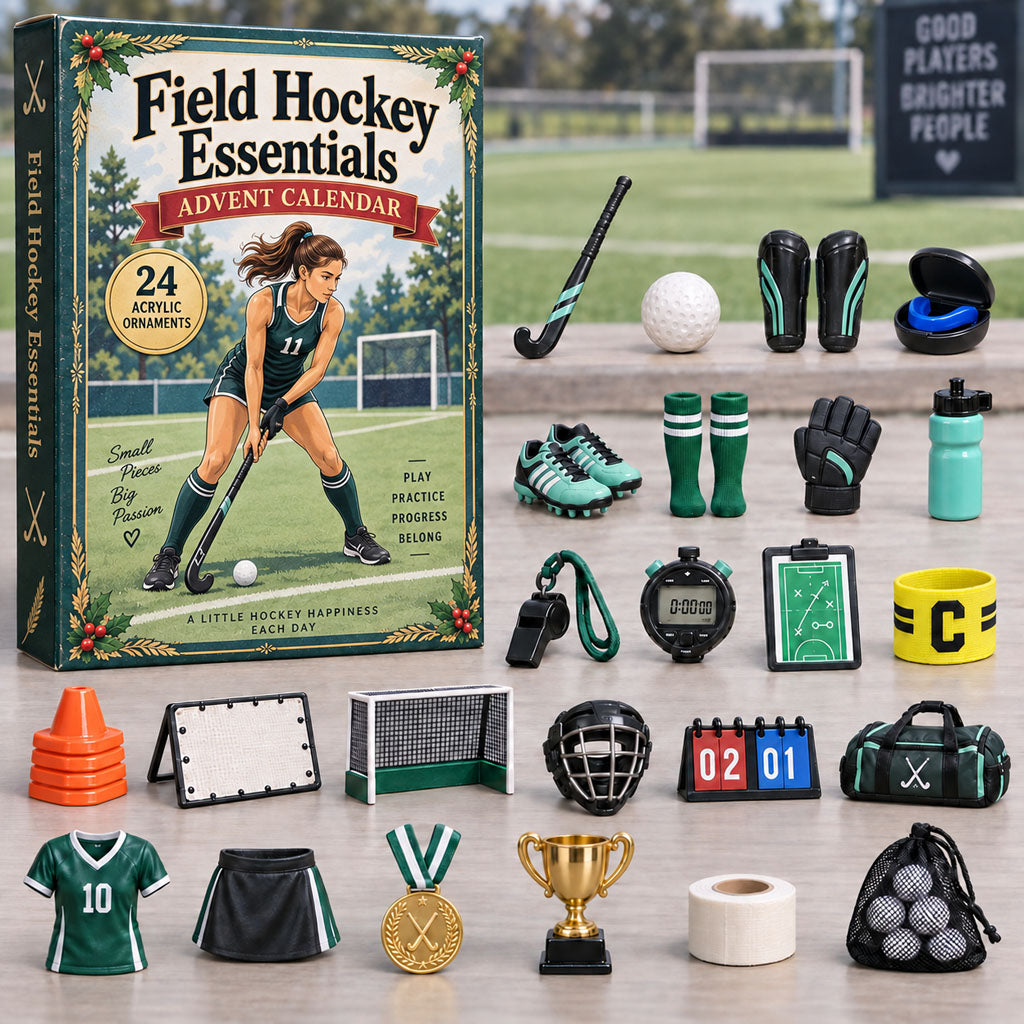 Field Hockey Essentials 24-Day Acrylic Ornament Advent Calendar 2026