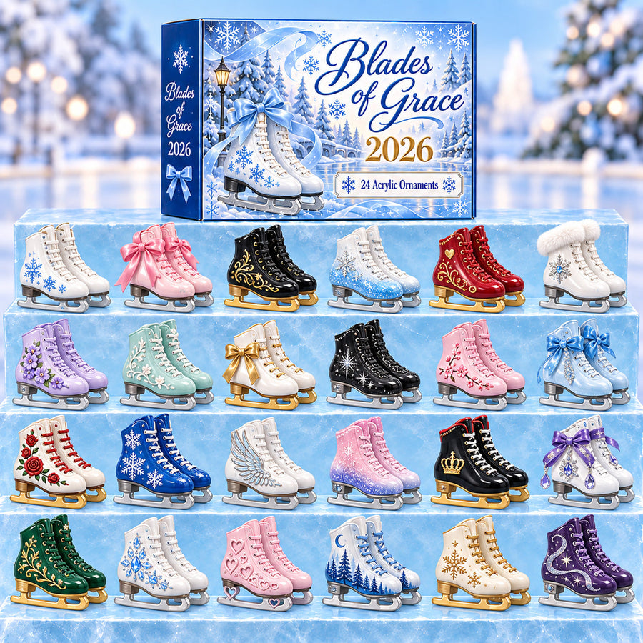 Figure Skating Ice Skates Advent Calendar 24 Day Gift