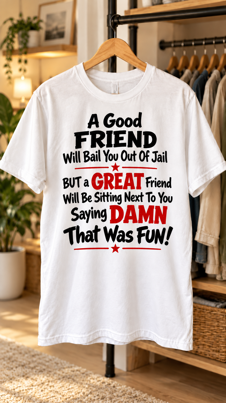 Funny Great Friend Funny Quote T-Shirt