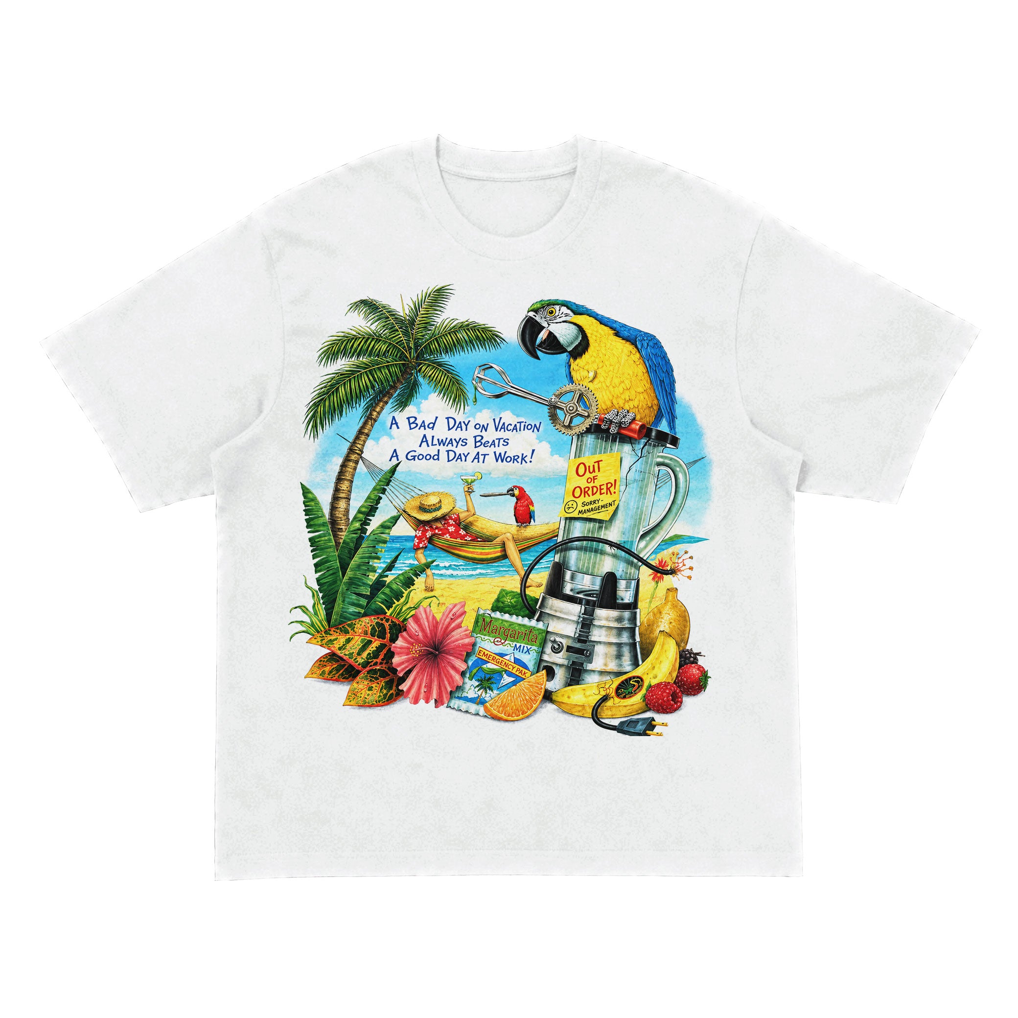 Funny Tropical Vacation Parrot Shirt