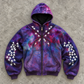 Galaxy Mouse Cursor Zip Hoodie