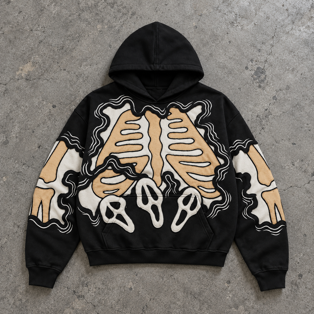 Gothic Skeleton Ghostface Hoodie