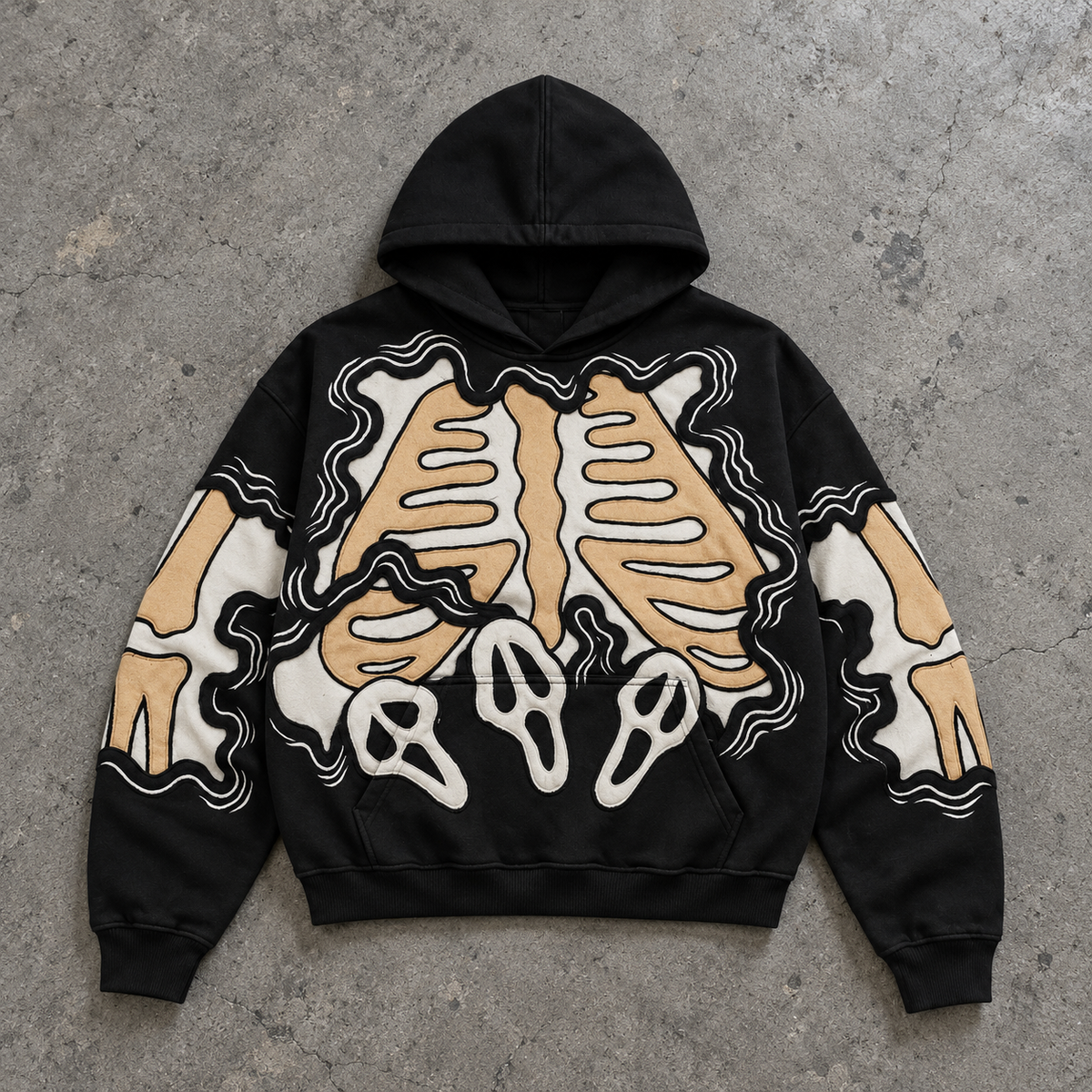 Gothic Skeleton Ghostface Hoodie