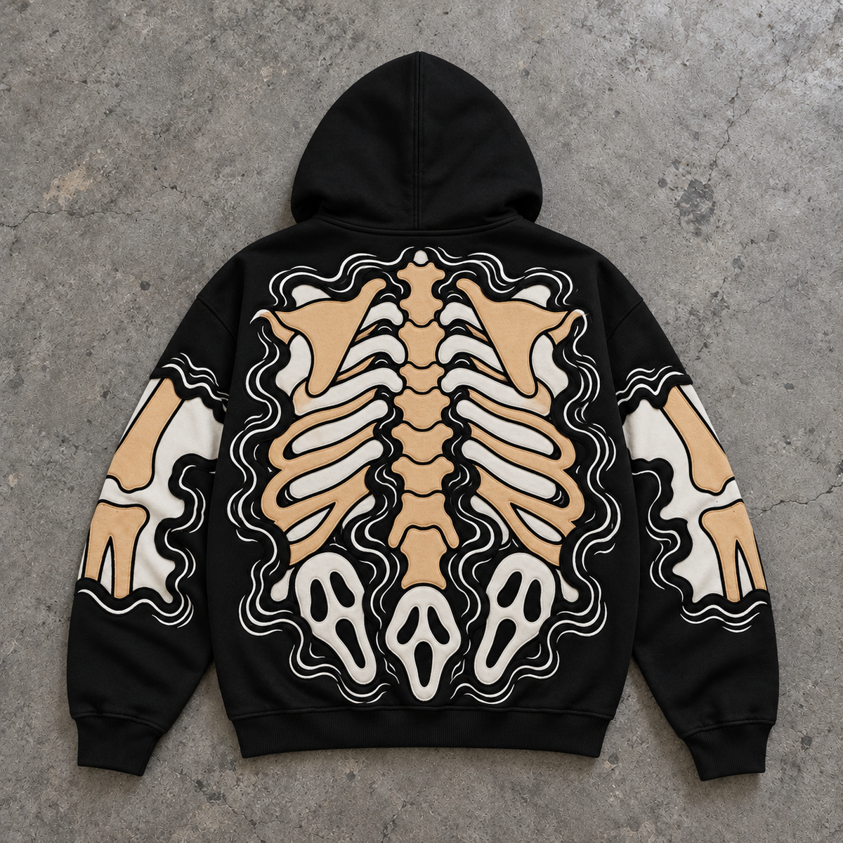 Gothic Skeleton Ghostface Hoodie