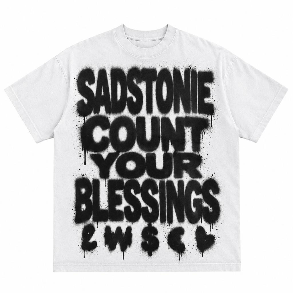 Graffiti Count Your Blessings Graphic T-Shirt