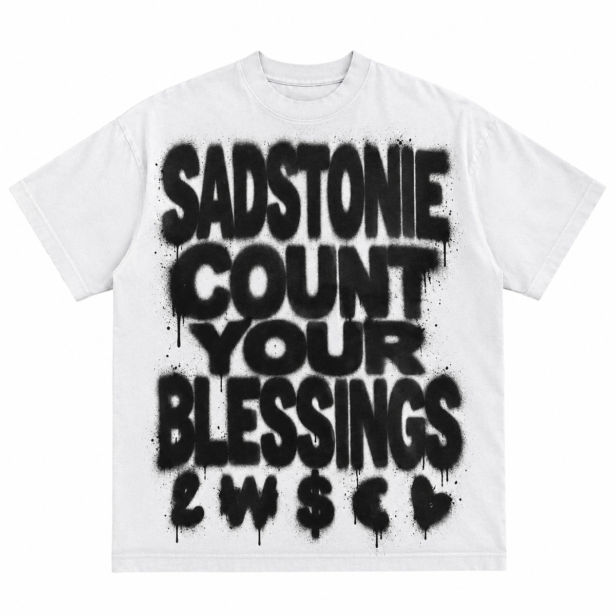 Graffiti Count Your Blessings Graphic T-Shirt