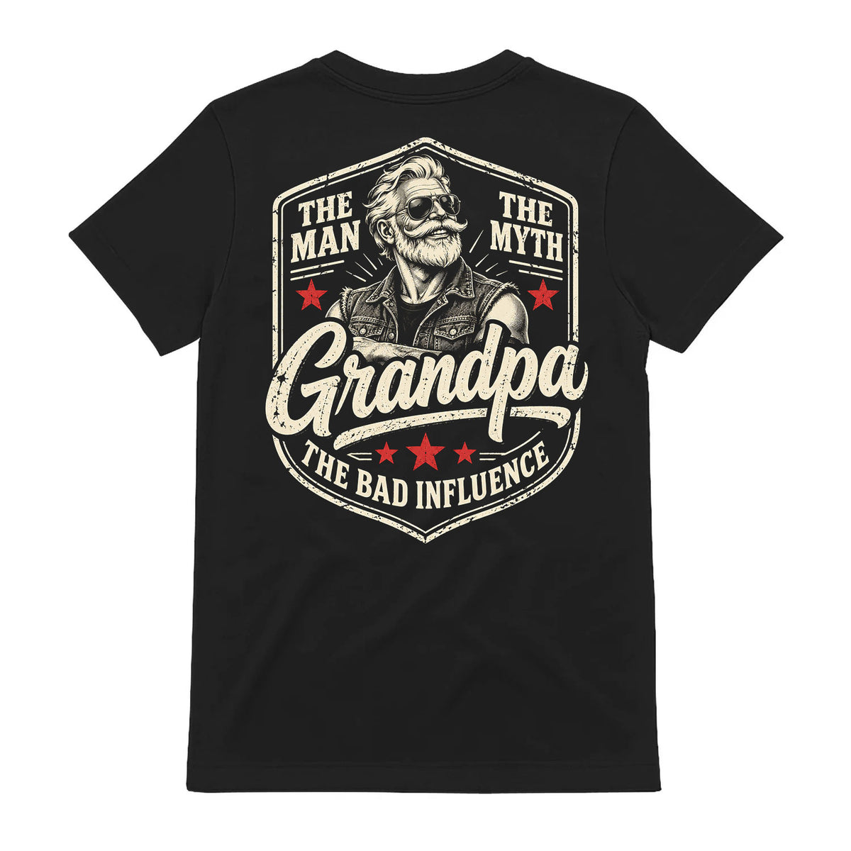 Grandpa The Man The Myth The Bad Influence T-Shirt