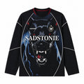Graphic Doberman Dog Black Long Sleeve Shirt