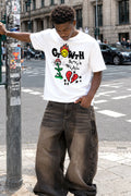 Growth Starts Within Retro White Graphic Tee