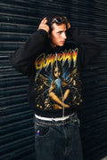 Guardian Angel World Black Zip Hoodie