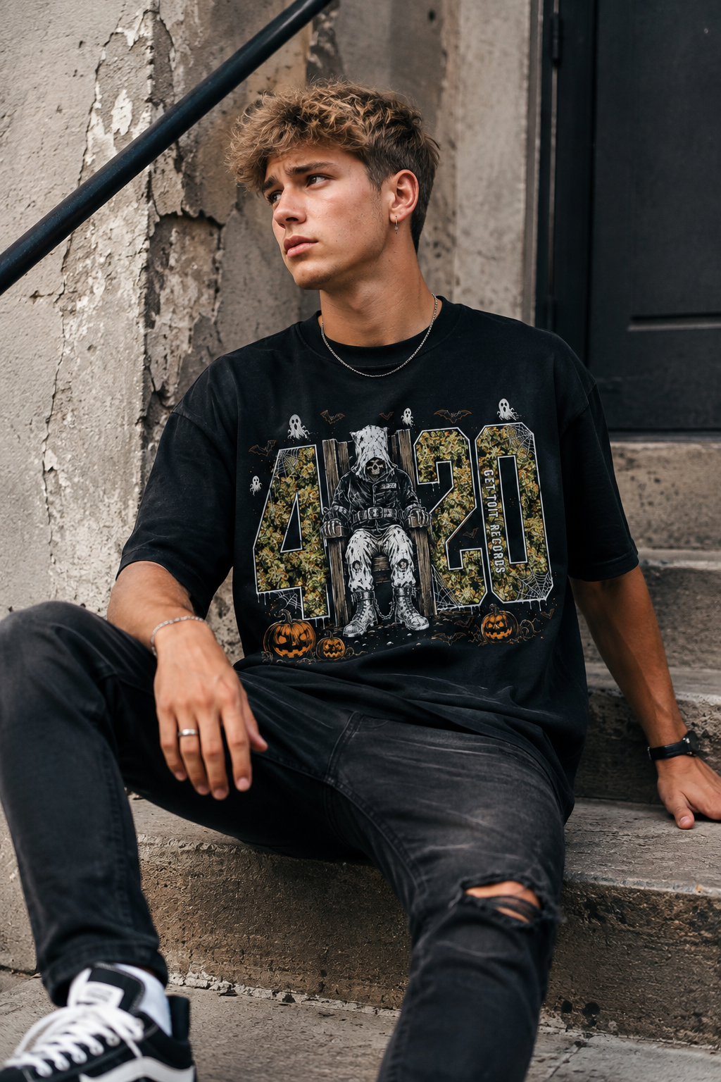 Halloween 420 Skeleton Graphic Shirt