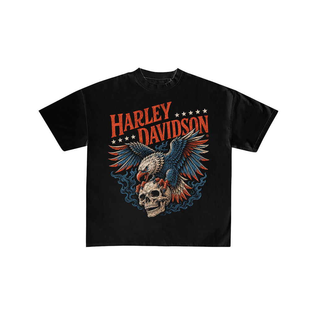Harley Davidson Eagle Skull Vintage Tee