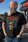 Harley Davidson Eagle Skull Vintage Tee