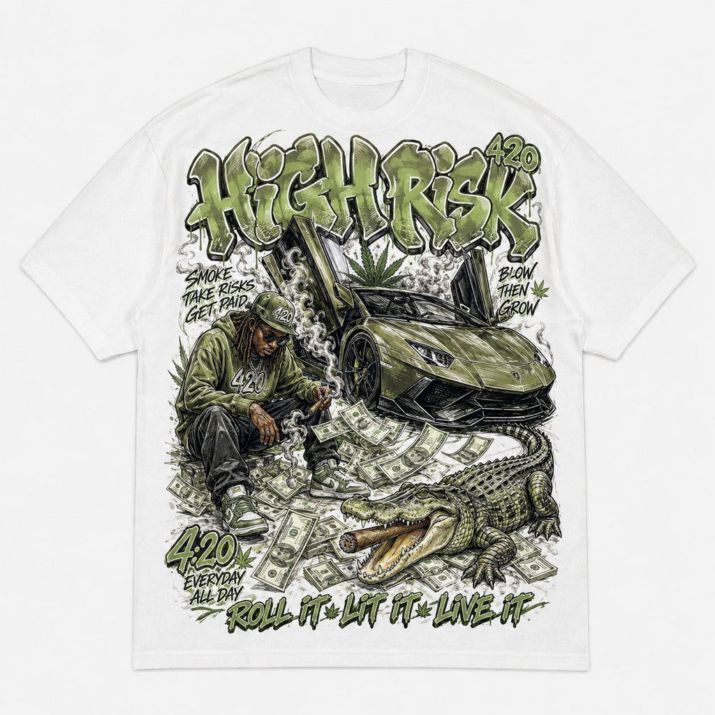 High Risk 420 Supercar Graphic T-Shirt