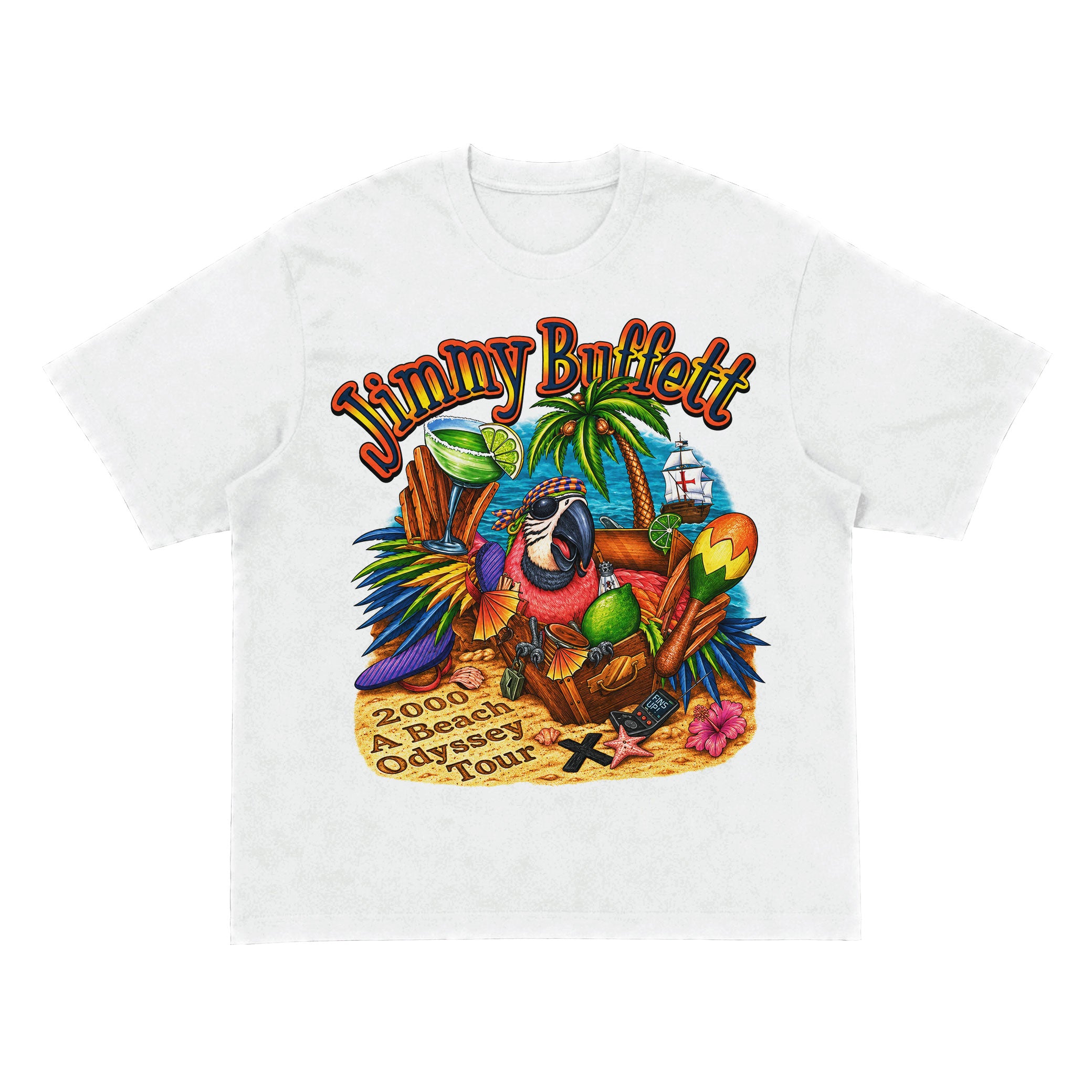 Jimmy Buffett 2000 A Beach Odyssey Tour T-Shirt