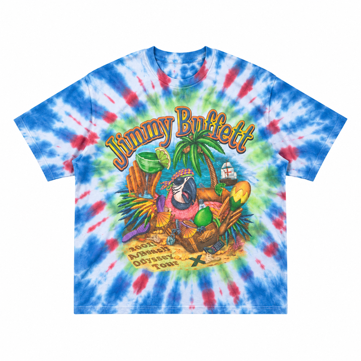 Jimmy Buffett 2001 A Beach Odyssey Tour Shirt
