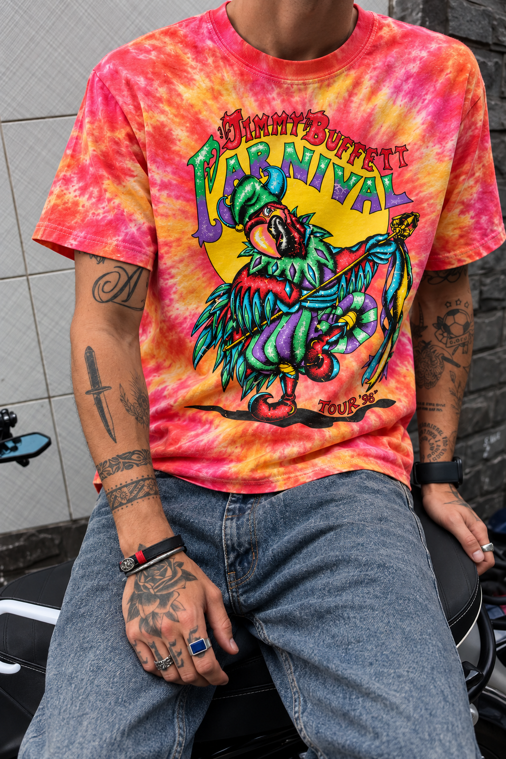 Jimmy Buffett Carnival Tour 98 Tie Dye Shirt