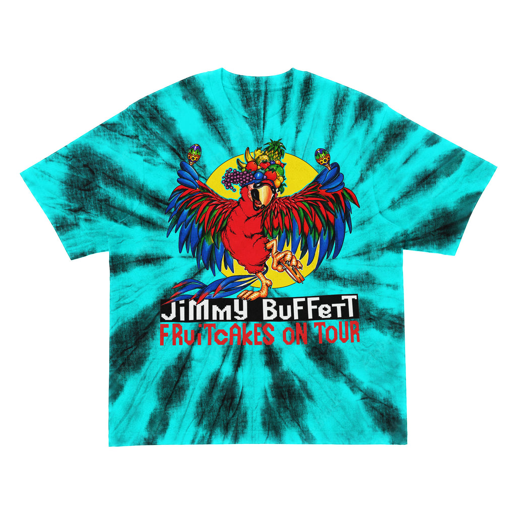 Jimmy Buffett Fruitcakes On Tour Tie Dye T-Shirt