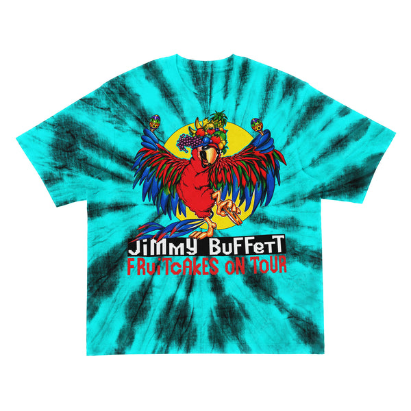 Jimmy Buffett Fruitcakes On Tour Tie Dye T-Shirt