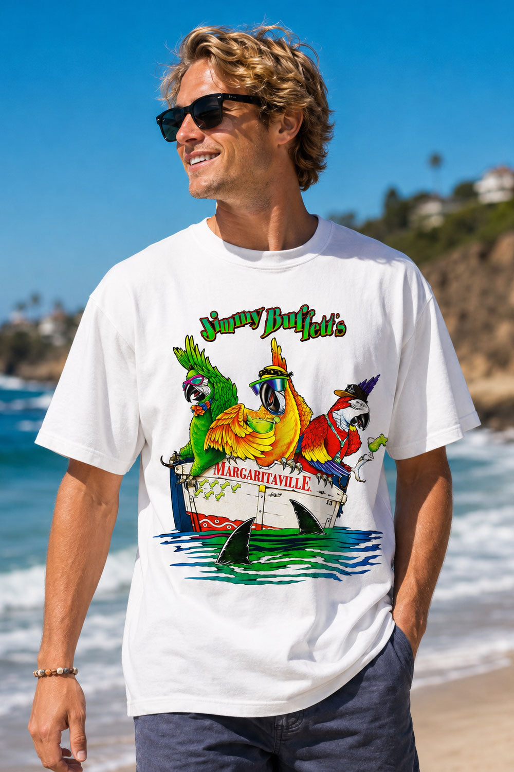 Jimmy Buffett Margaritaville Parrots Shirt