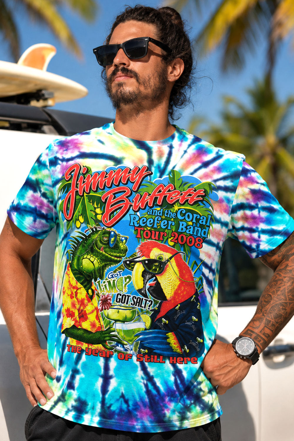 Jimmy Buffett Tour 2008 Tie Dye T-Shirt