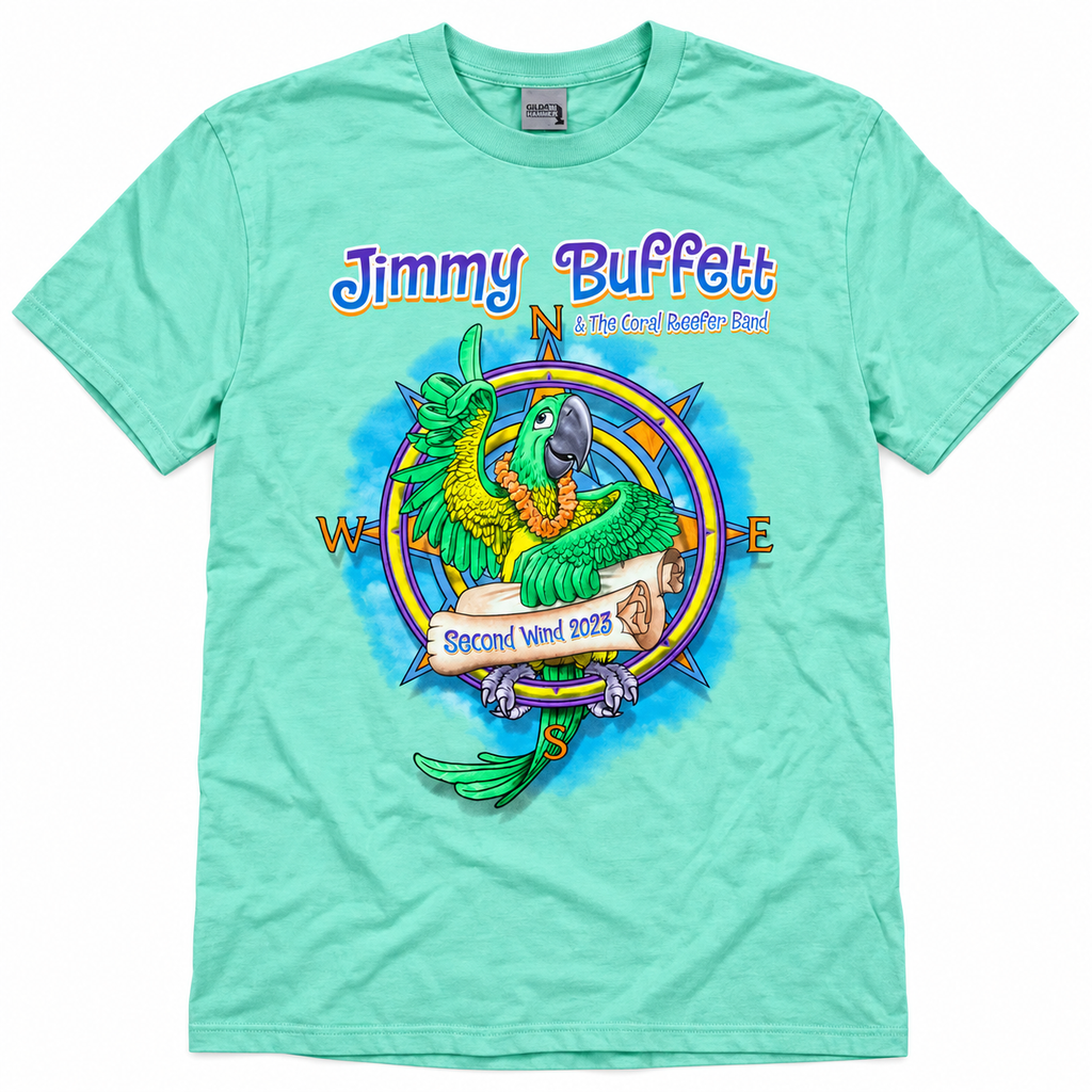 Jimmy Buffett Tour 2023 Map T-Shirt